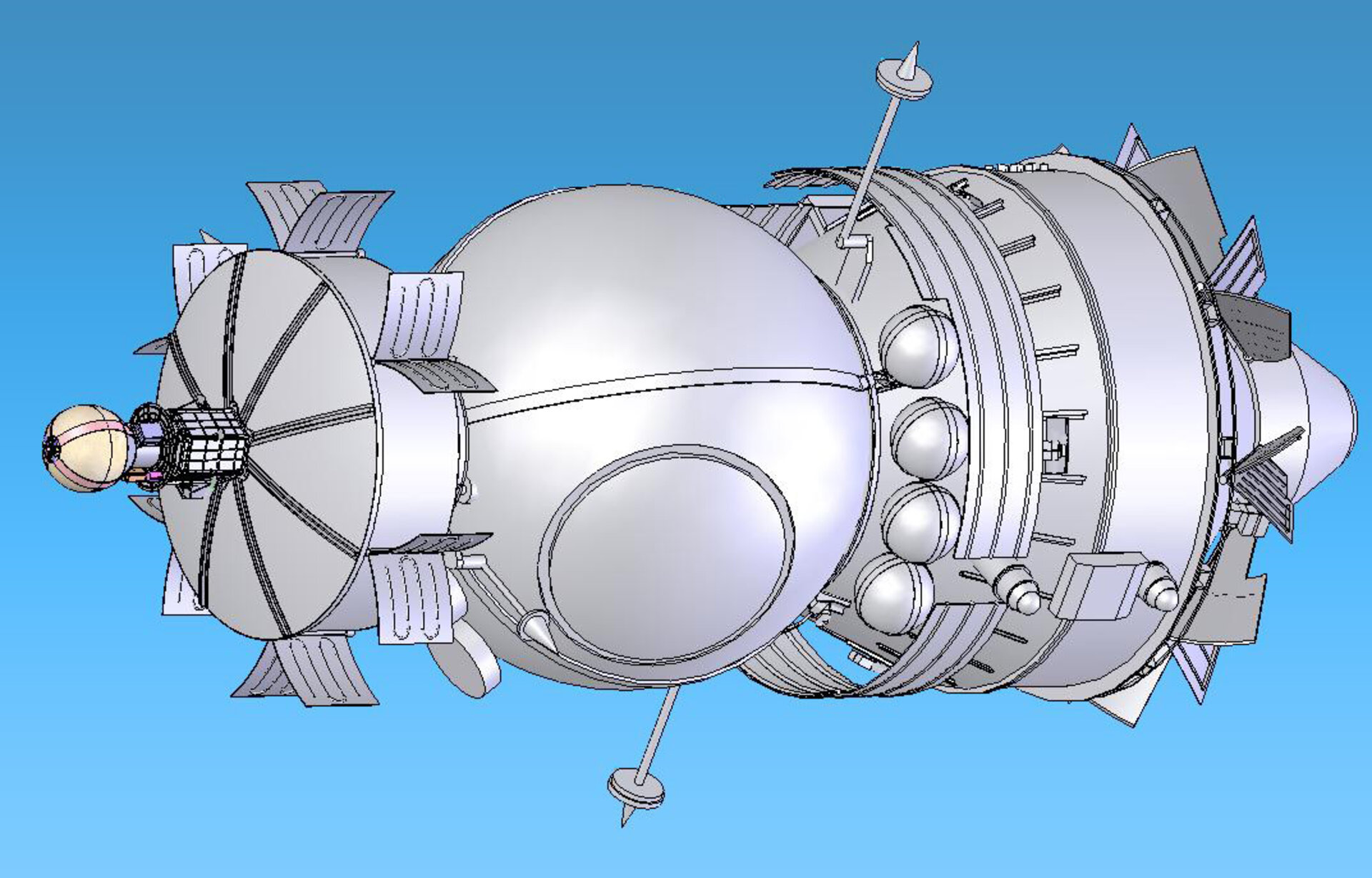 The Foton M3 spacecraft, including the YES2 payload