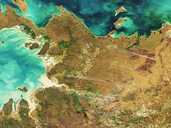 Burning fires in Australia captured by Envisat