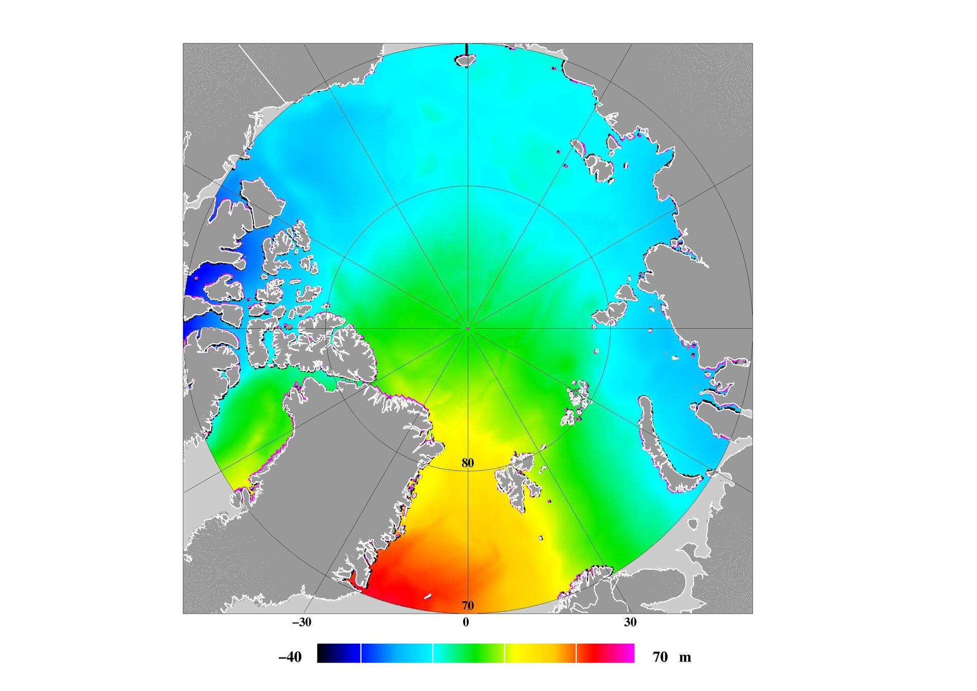 Composite MSS for Arctic Ocean region (m)