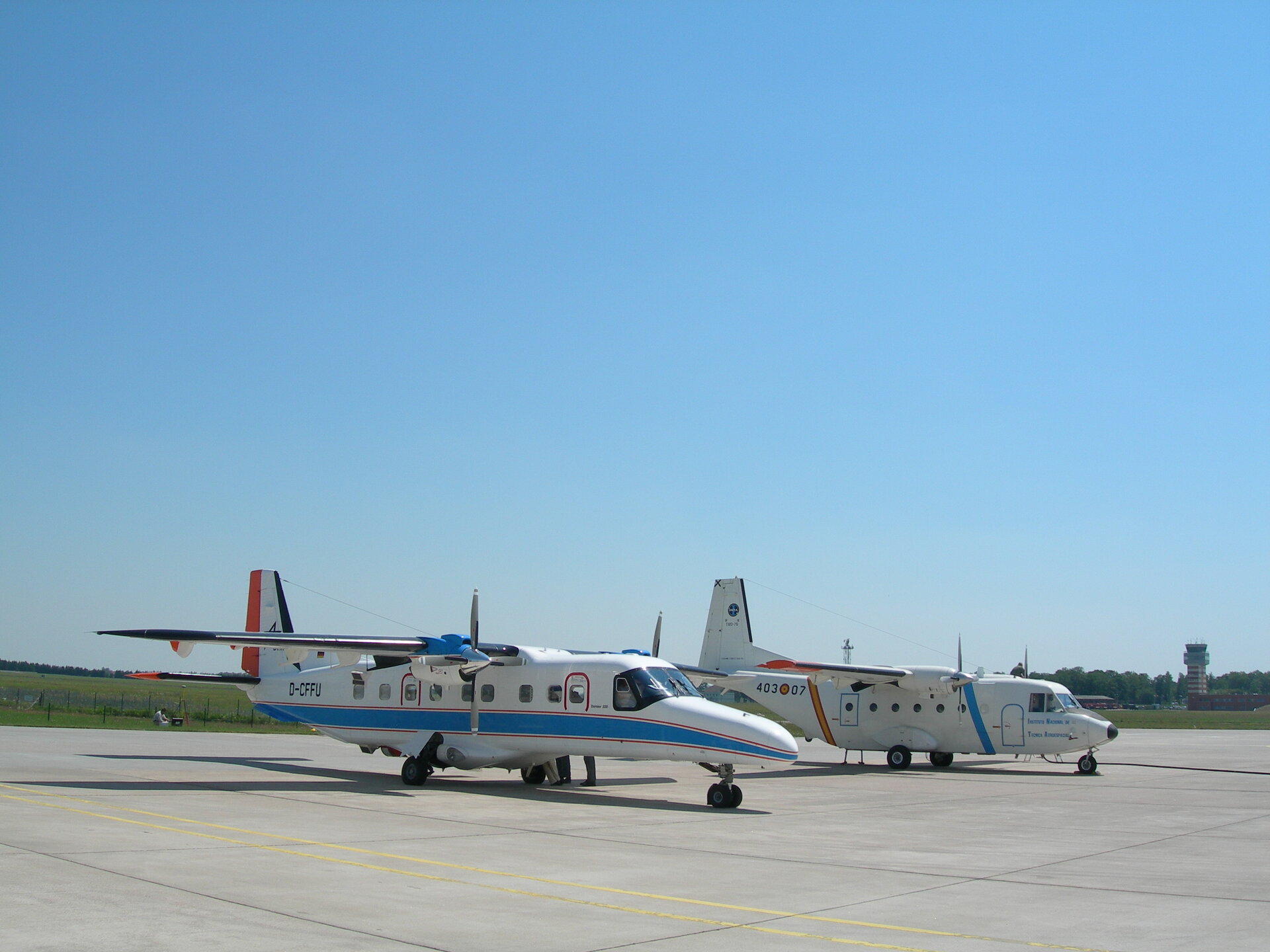 Aircraft used during the AgriSAR campaign