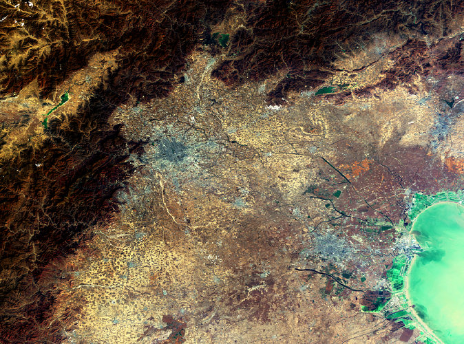 Envisat image of the Beijing area, China