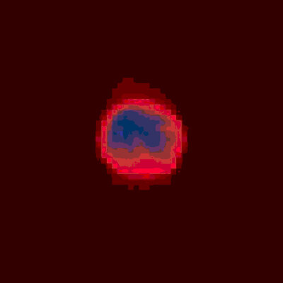 Image "thermique" de la Terre vue par Virtis-M