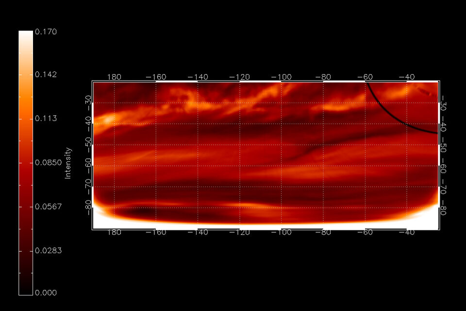 Il tracciamento delle nubi nella notte venusiana