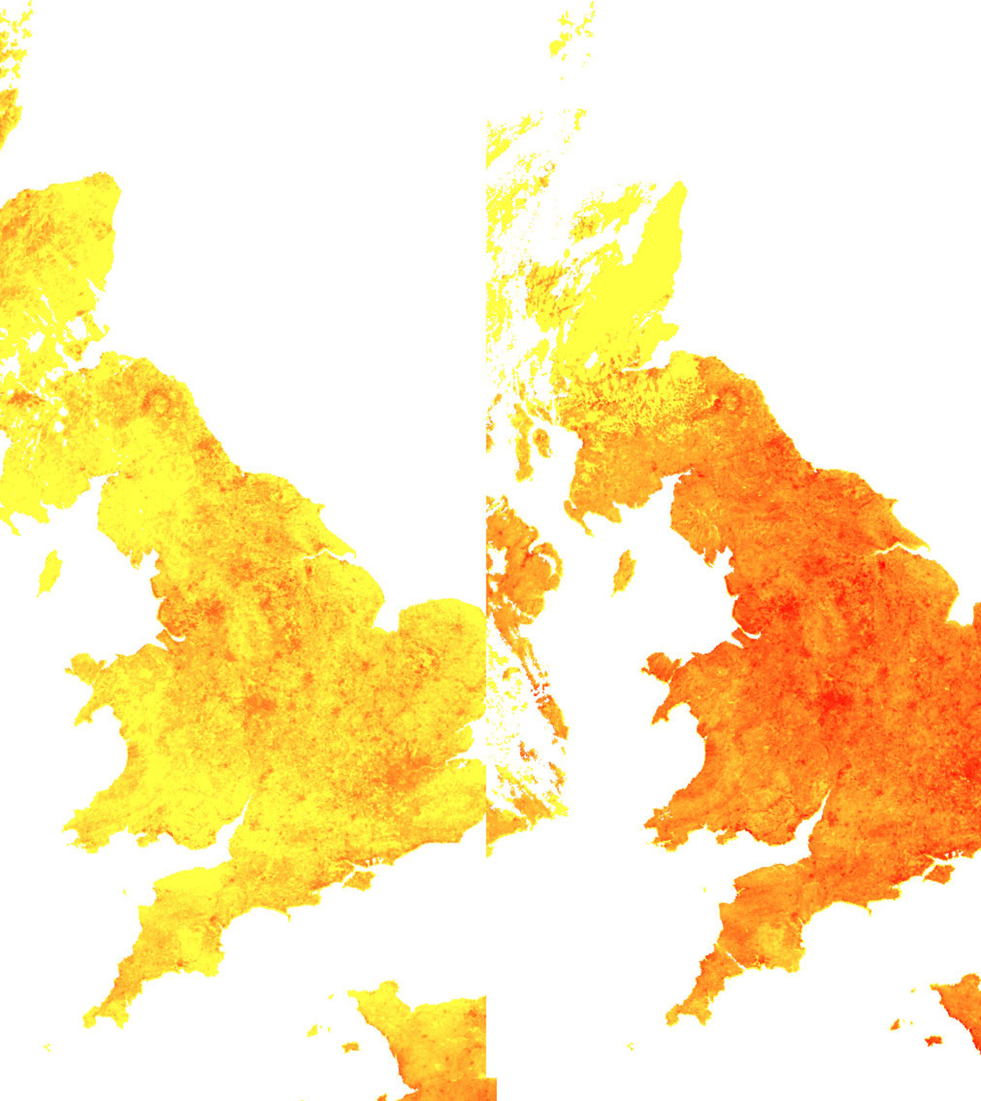 UK heat maps