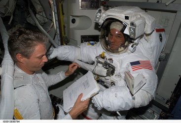 Preparing for an extravehicular activity (EVA)