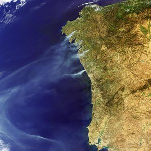 Raging fires in Spain and Portugal