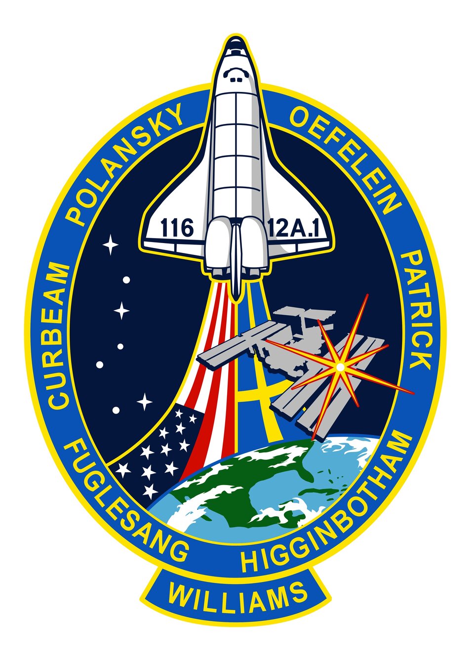 Emblemet för STS-116/12A.1-uppdraget