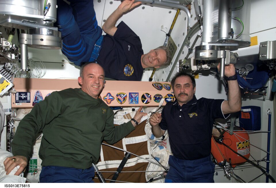 Expedition 13 Crew an Bord der ISS