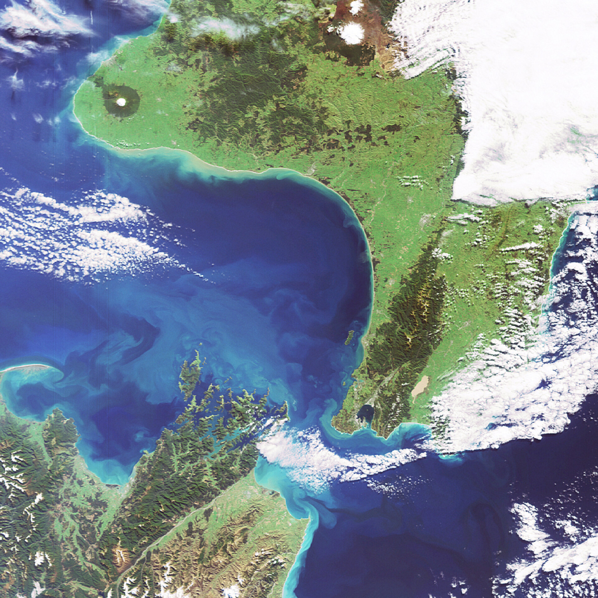 Envisat image over New Zealand