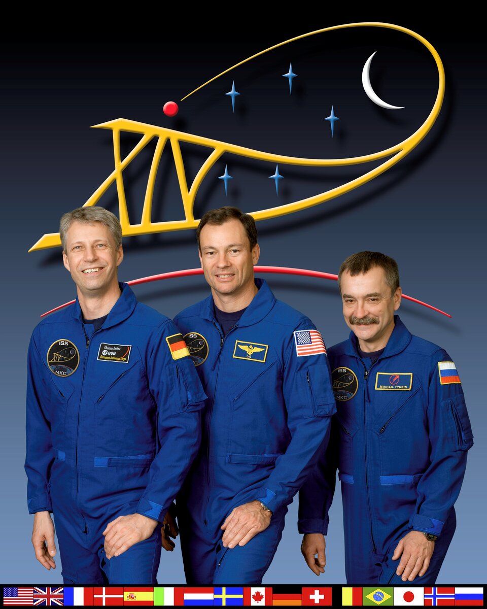 Expedition 14 Crew im Johnson Space Centre