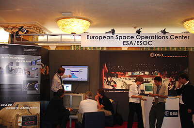 ESA-Stand auf der SpaceOps-Konferenz 2006