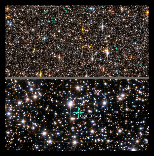 Hubble exoplanet search field in Sagittarius