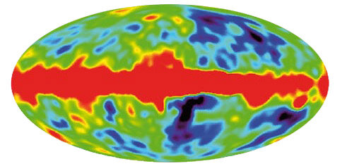 Temperature variations in the cosmic microwave background