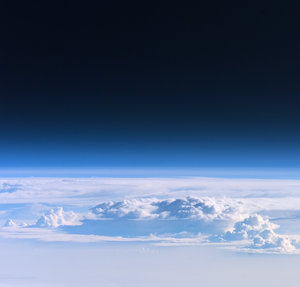 The Earth's atmosphere seen from space