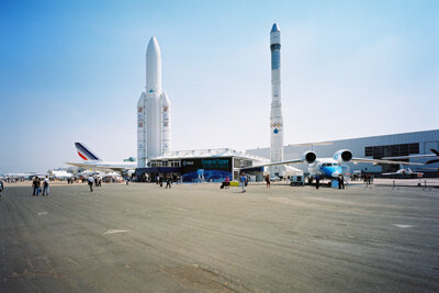 The ESA pavilion at the 45th International Air and Space Show