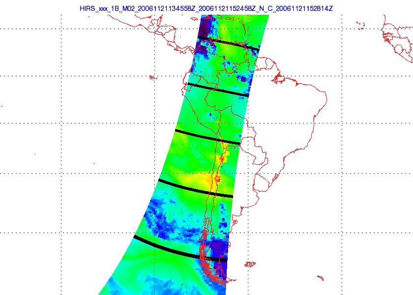 Calibrated geo-located HIRS Channel 11 radiances