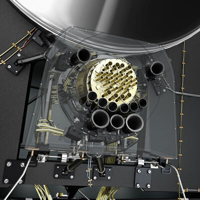 Combined focal plane of Planck's two instruments