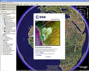 ESA images in Google Earth