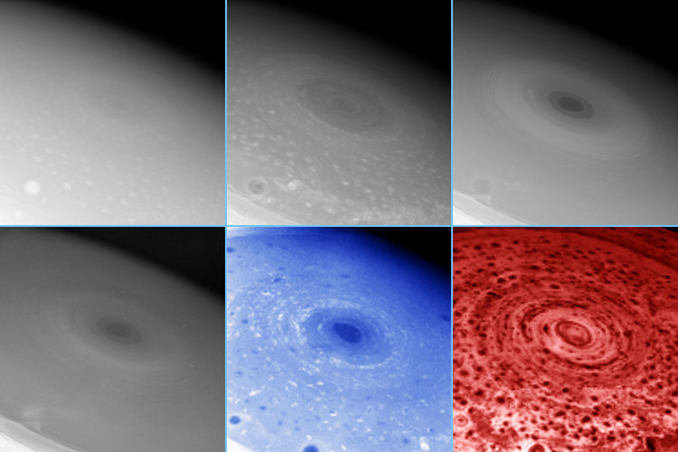 Hurricane-like storm swirling at Saturn’s South pole