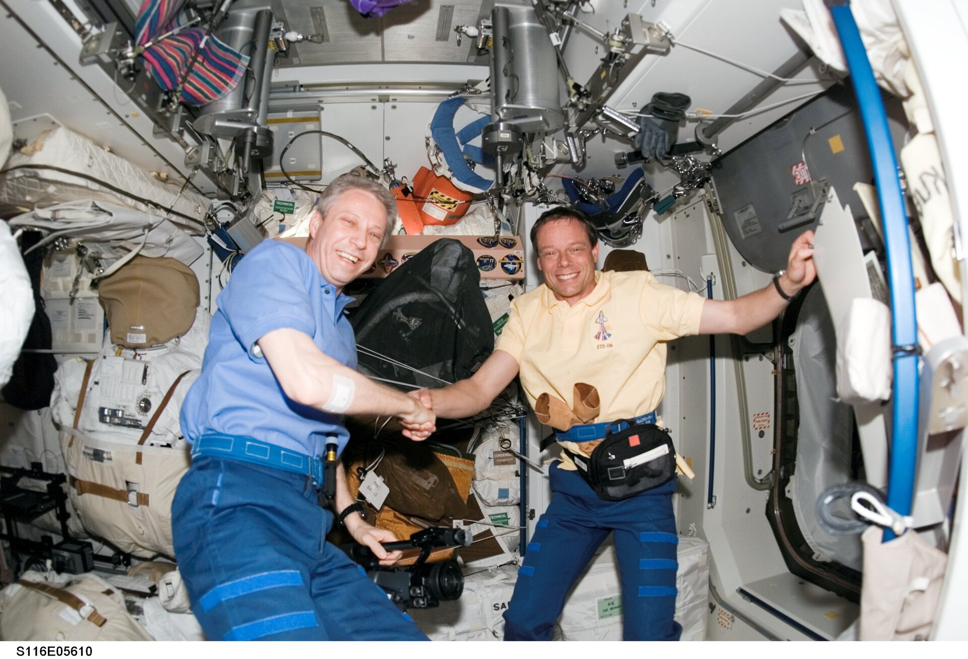 Die beiden ESA-Astronauten Reiter und Fuglesang an Bord der ISS