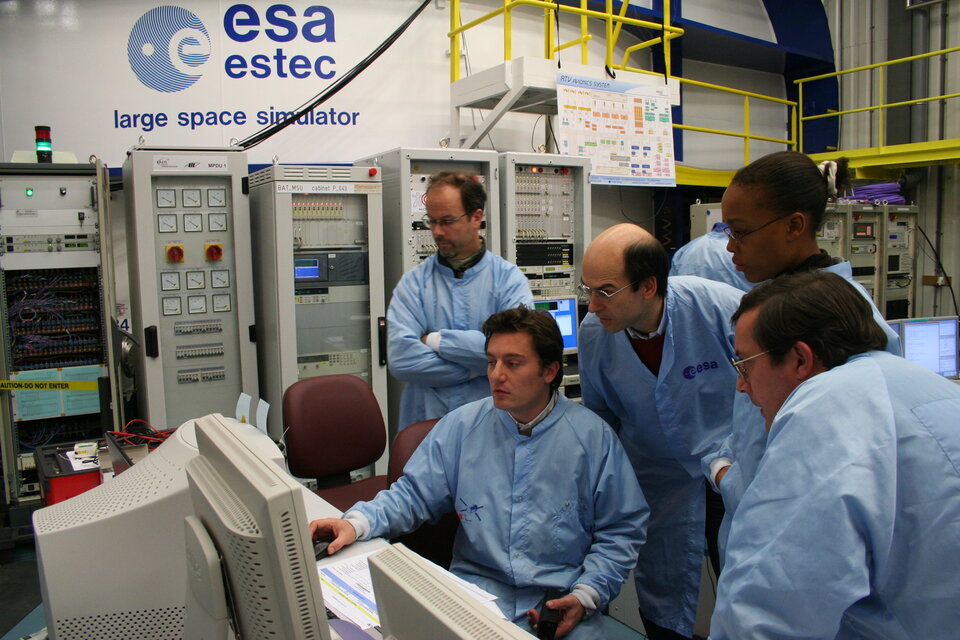 The spacecraft was monitored around the clock