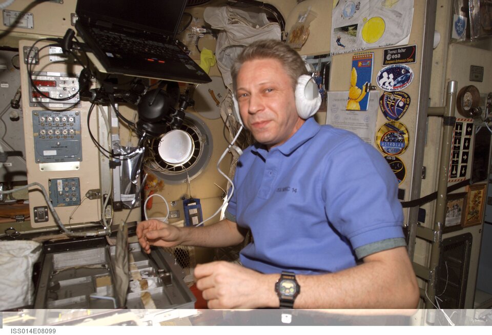 Thomas Reiter auf der ISS