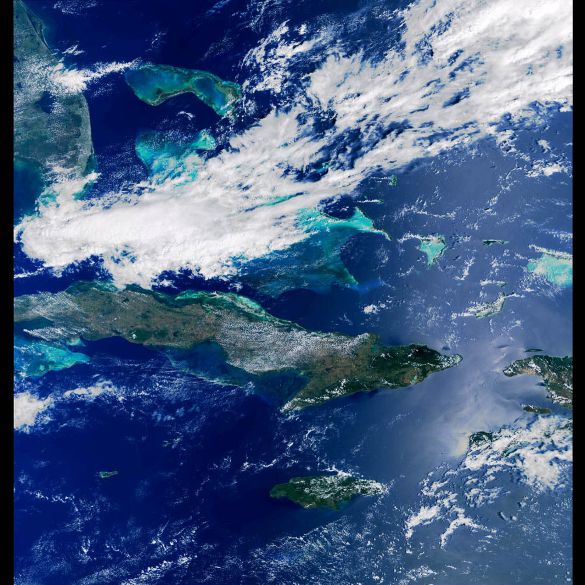 Envisat image of the Caribbean Sea