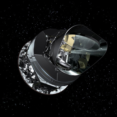 Front view of the Planck satellite