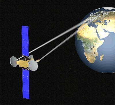 Även om en asteroid missar jorden kan kommunikationssatelliter hamna i vägen för den