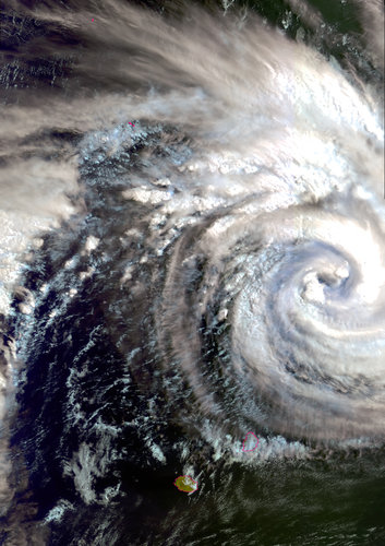Envisat captures Cyclone Gamede on 23 February 2007