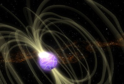 Anledningen till att neutronstjärnor har så extrema magnetfält är i princip att föregångsstjärnans magnetfält blir kvar i den pyttelilla rest som neutronstjärnan är