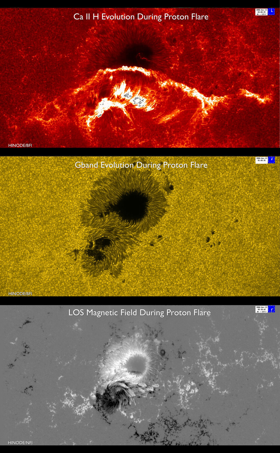 Colliding sunspots cause solar flare