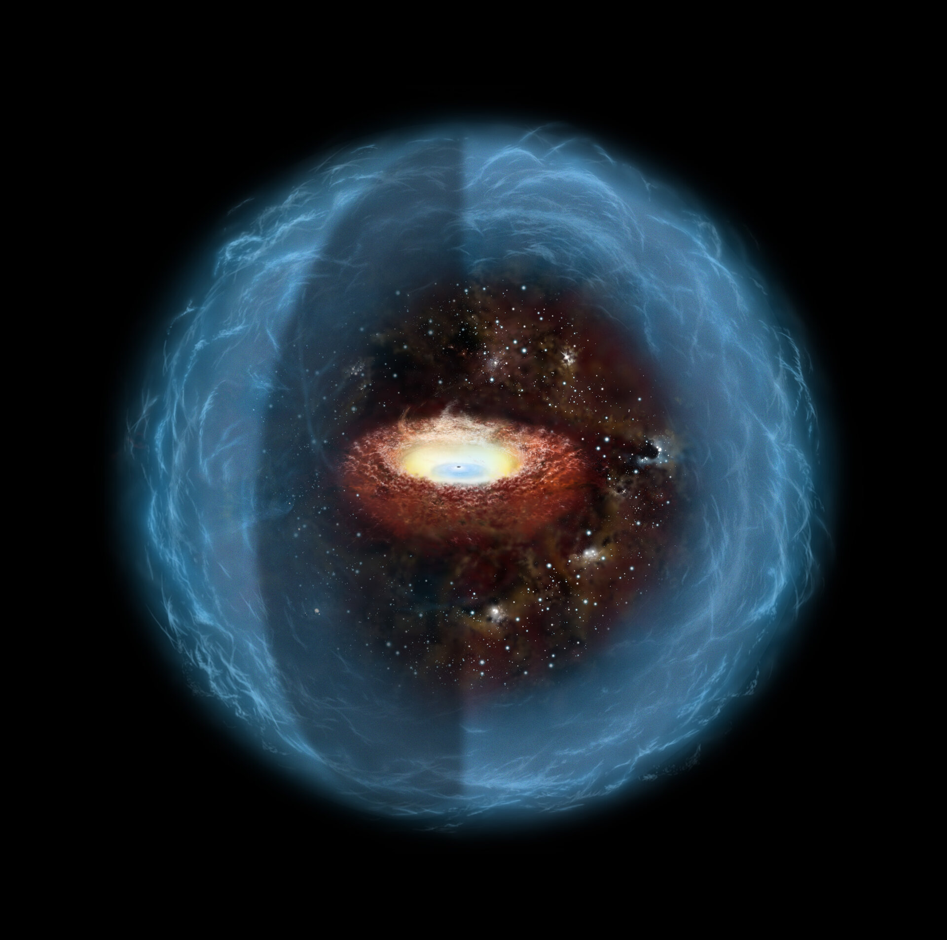 Possible structure of galaxy UGC05101’s central core