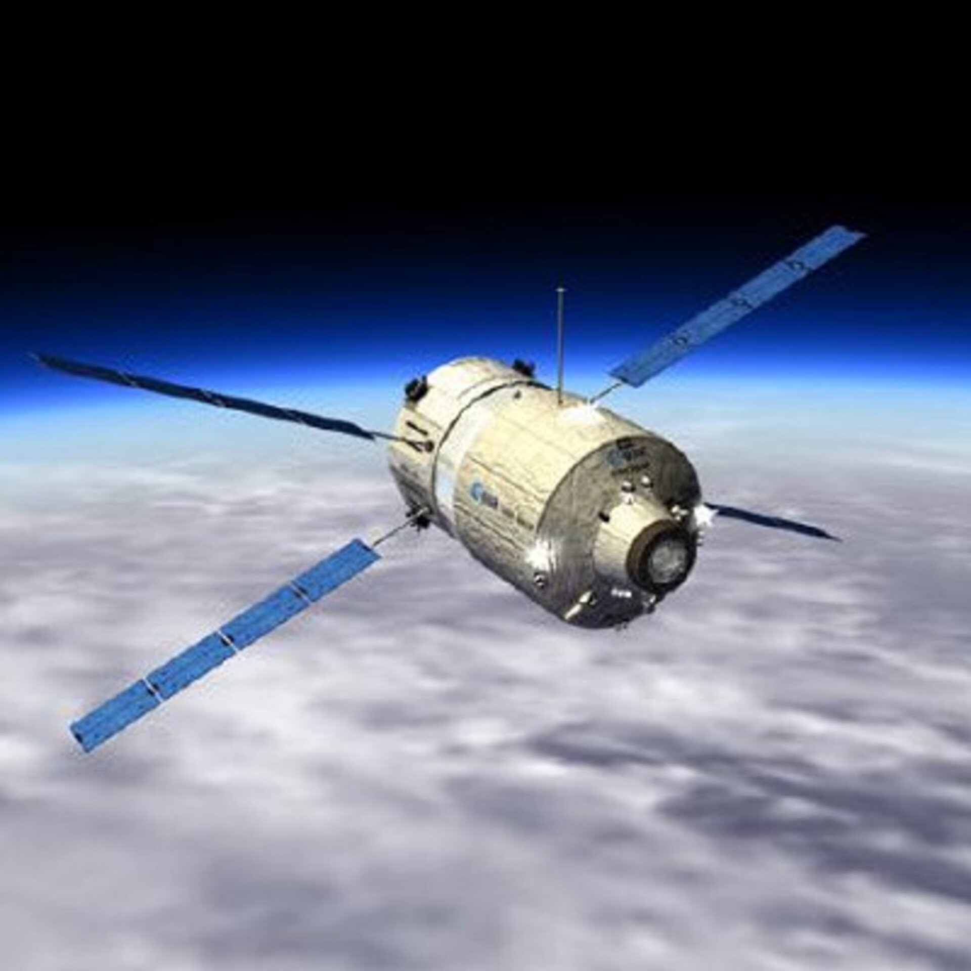 L'ATV en approche de la Station spatiale internationale