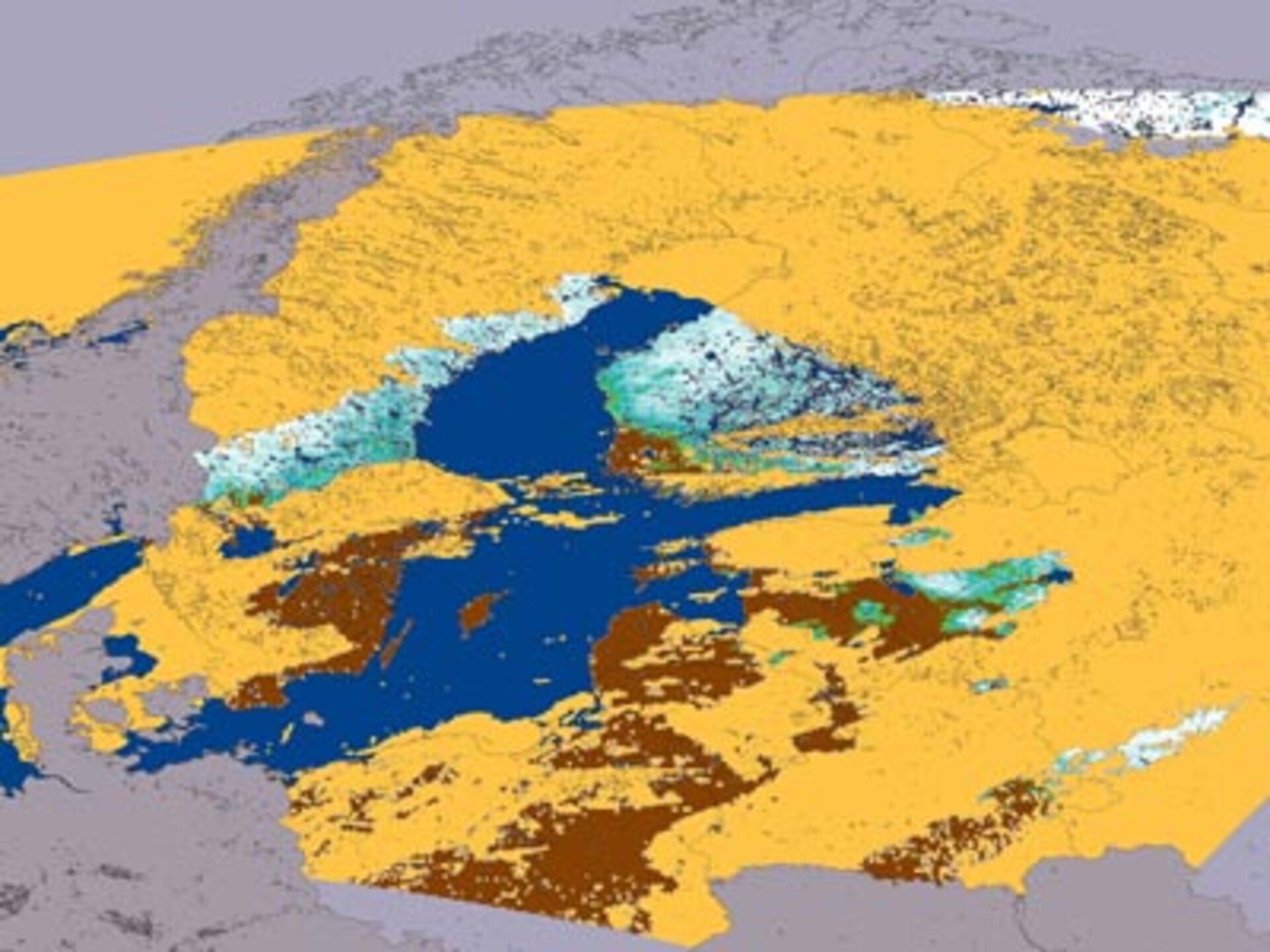 Baltic Region snow maps