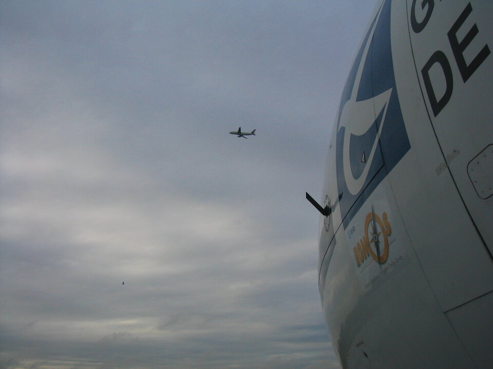 ATR42 waits on the ground prior to departing for Limoges airport