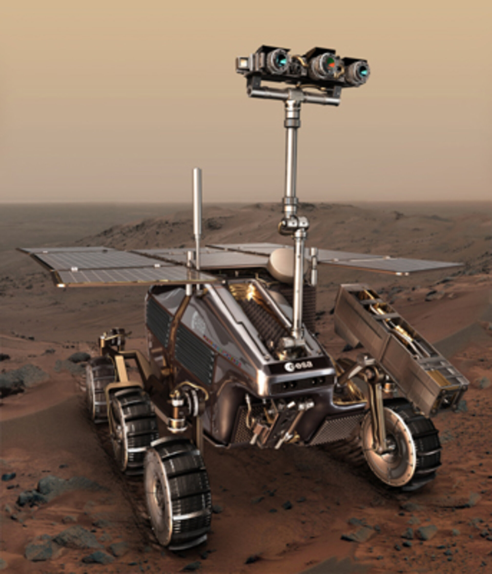 High-Tech-Robotlabor: der ExoMars-Rover mit Pasteur-Nutzlast