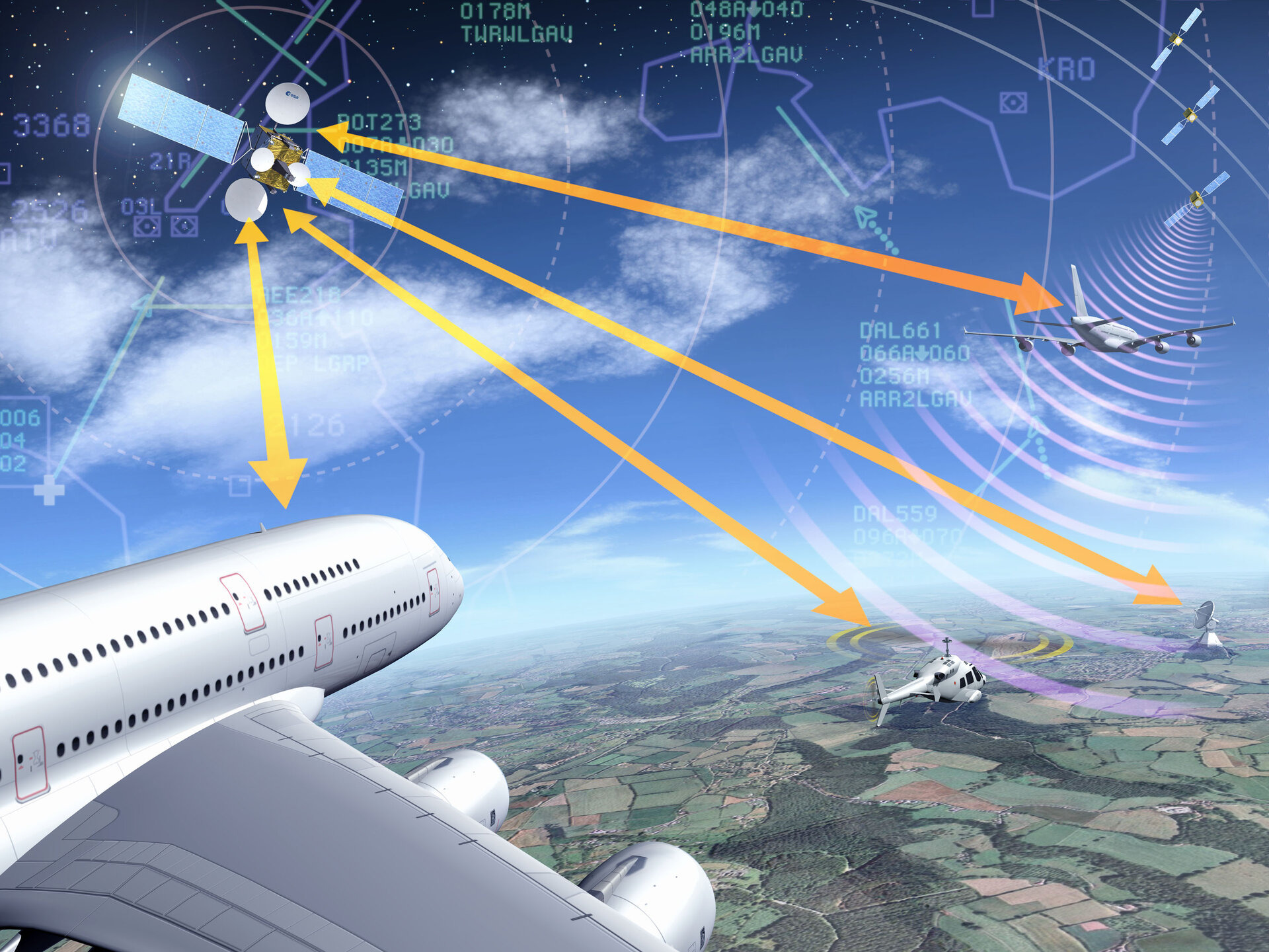 Iris: la communication par satellite contribue au contrôle du trafic aérien