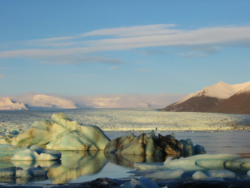 Vatnajokull glacier, Iceland. The remote location near where asteroid 2022 EB5 struck, made direct observations difficult