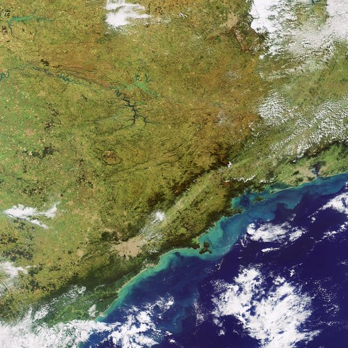 Envisat image of southeastern Brazil