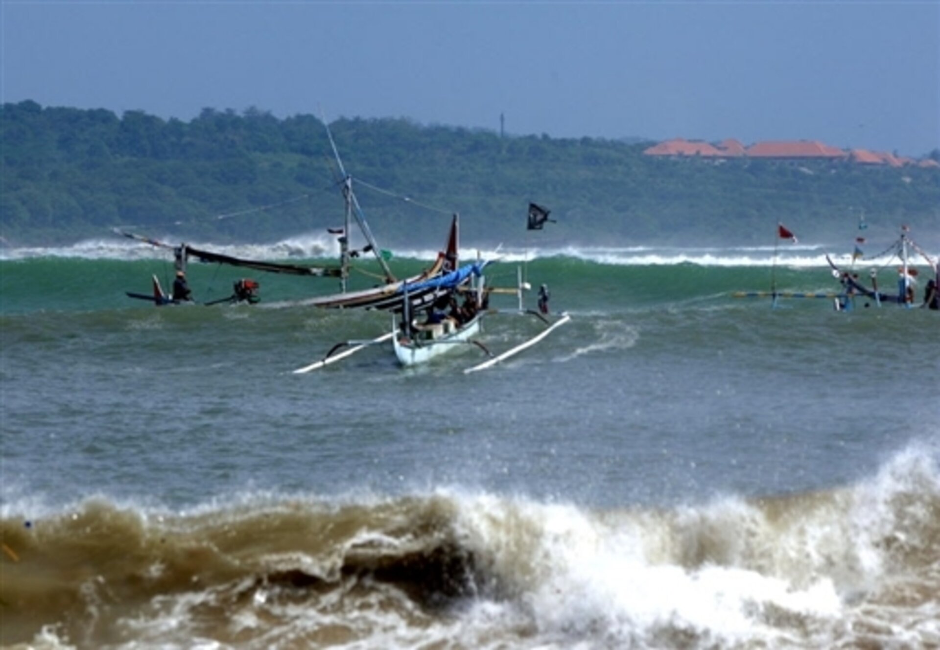 High waves in Indonesia