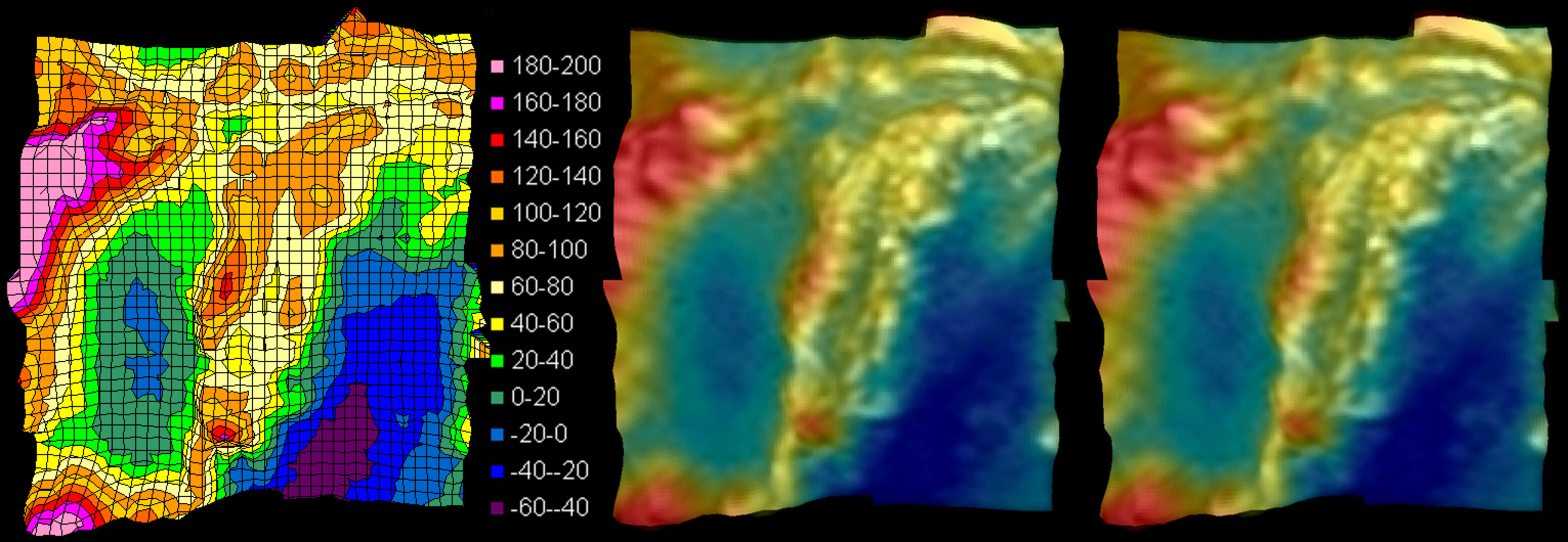 More digital terrain model’s vertical views