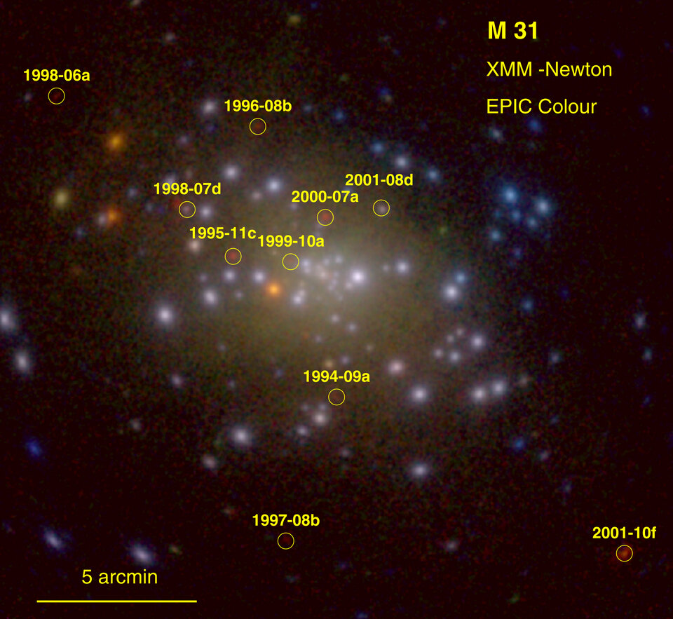 Observaciones de XMM-Newton de la galaxia M31