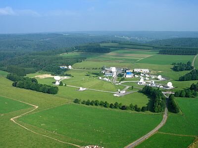 Vue aérienne de la station ESA de Redu