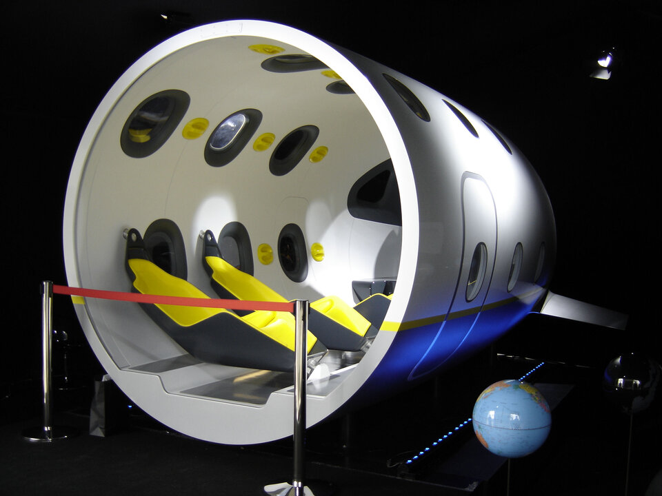 Fyra passagerar och en pilot kan Astriums rymdplan ta med upp till rymden