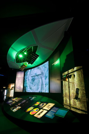 Interior view of the ESA pavilion