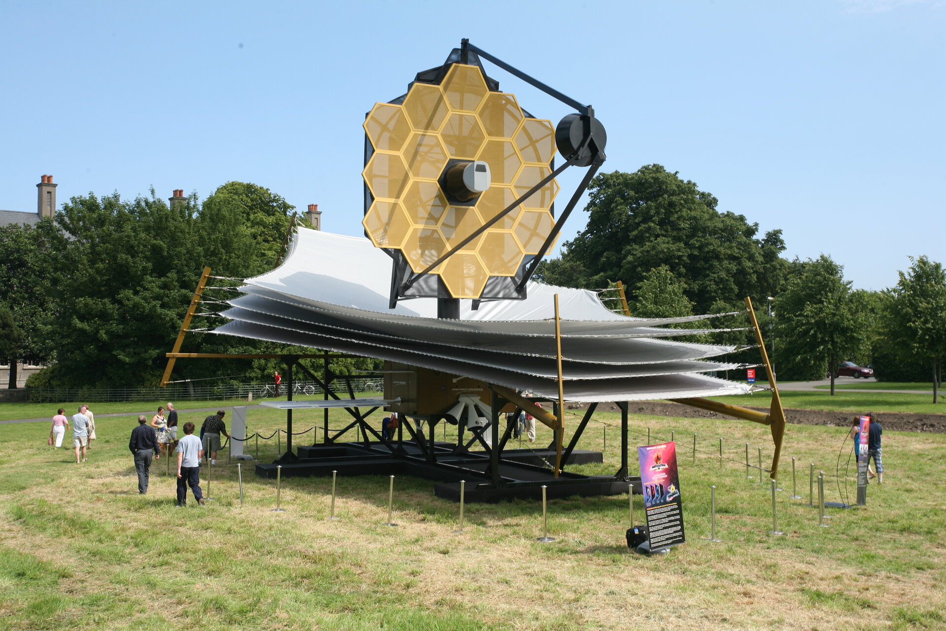 JWST model on display