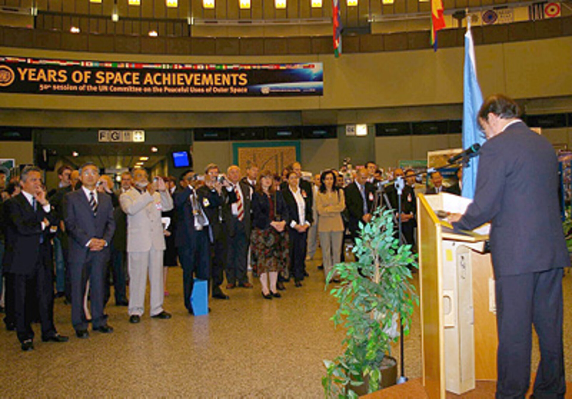 Opening ceremony of '50 Years of Space Achievement' exhibition