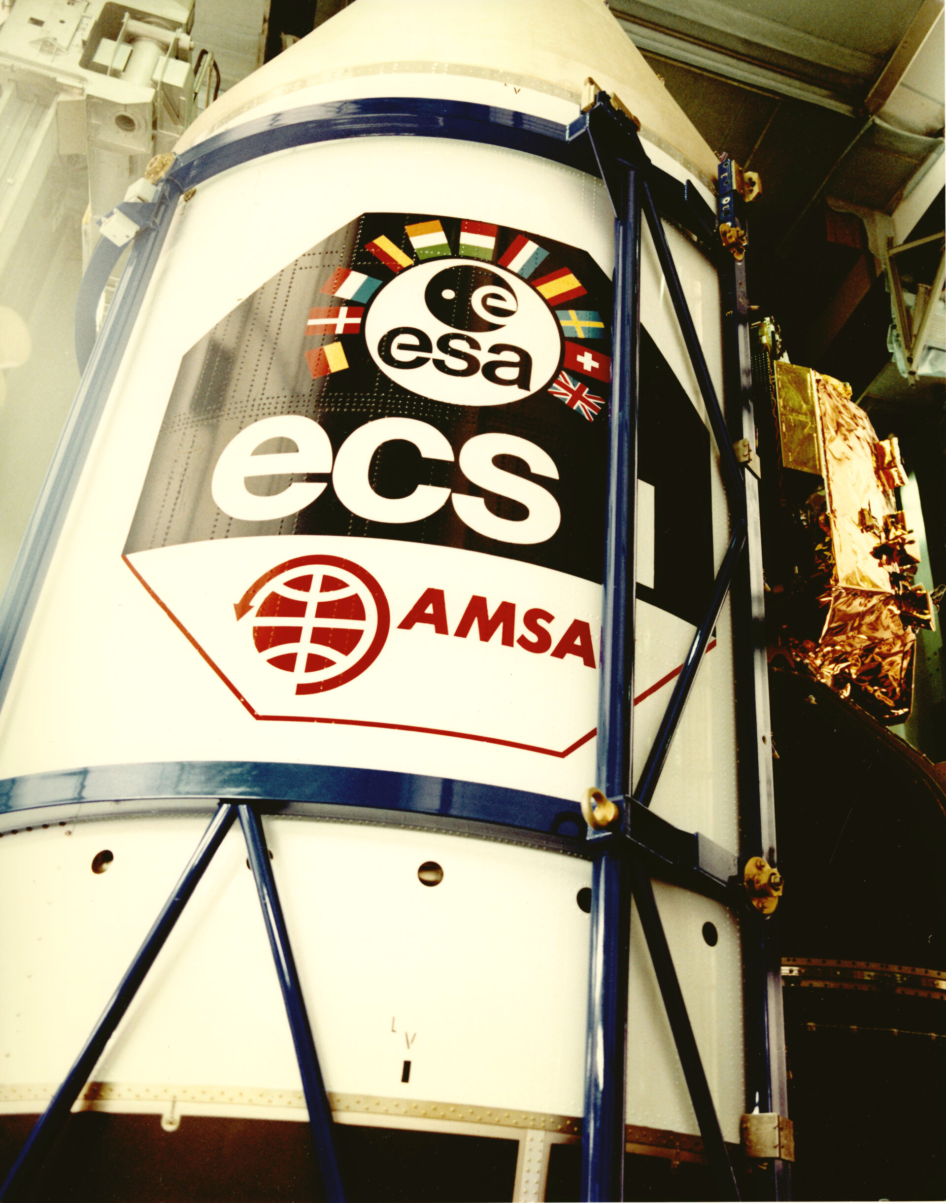 Ariane 1 fairing for ESA's ECS-1 and AMSAT's P3B