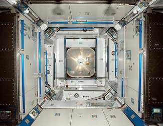 A view inside the European-built Node 2